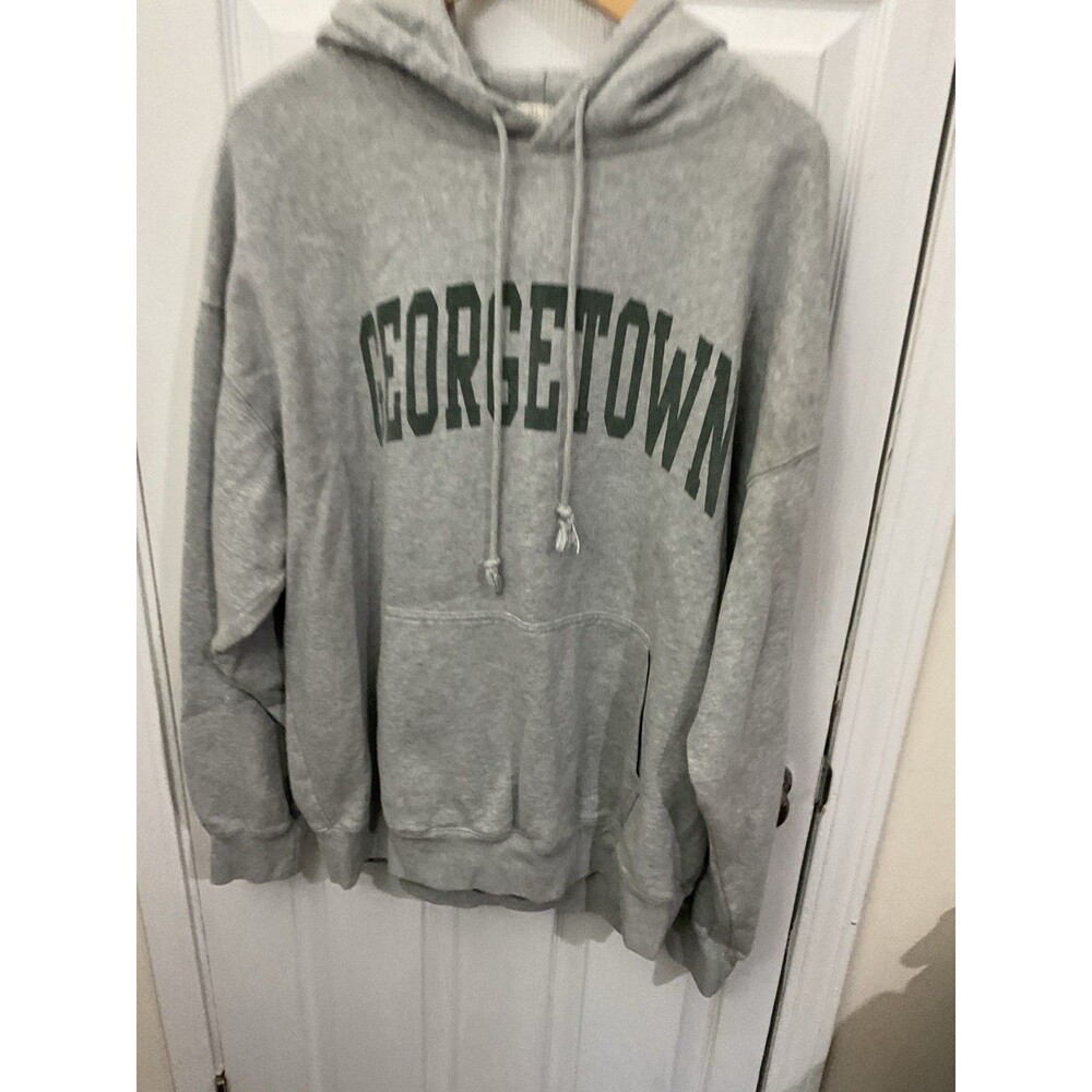 Georgetown University Hoodie Sweatshirt Mens XL Gray Hooded Pullover